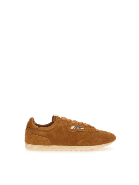 Sneakersy Autry zamszowe brązowe