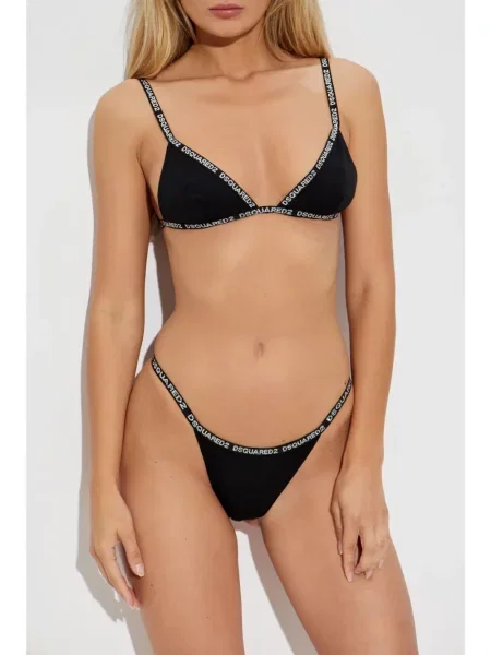 Kalhotky briefs Dsquared2 s potiskem černé