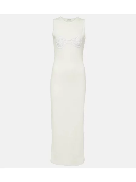 Rochie midi Magda Butrym până la genunchi de costum alb