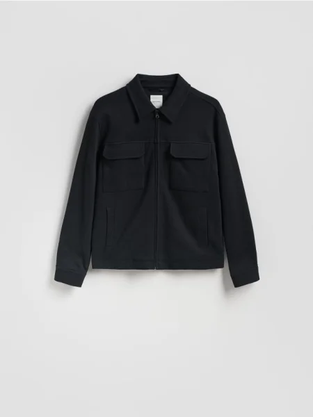 Reserved Jachetă shacket negru