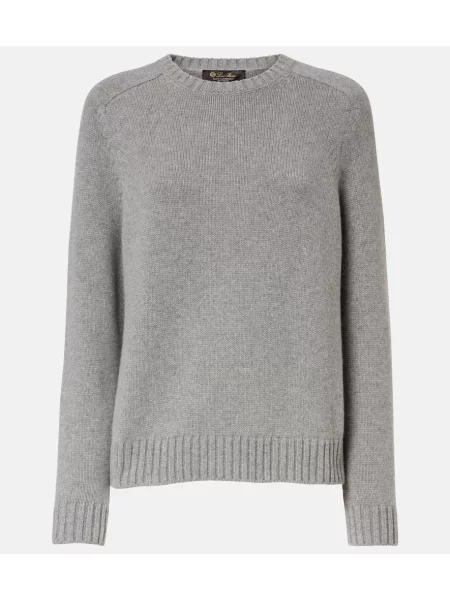 Pulover Loro Piana din cașmir gri