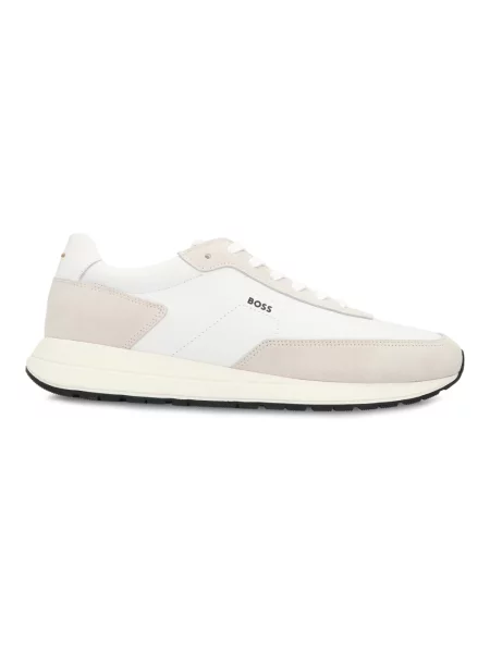 Sneakersy Boss skórzane białe