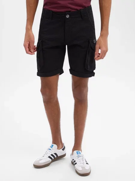 Alpha Industries Szorty materiałowe Crew czarny