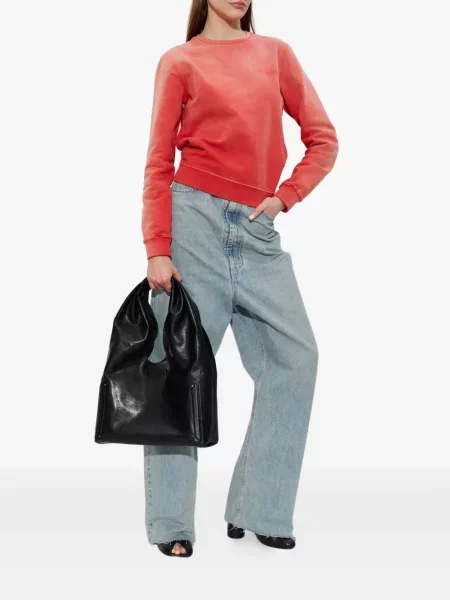 Hanorac Maison Margiela cu broderie roșu