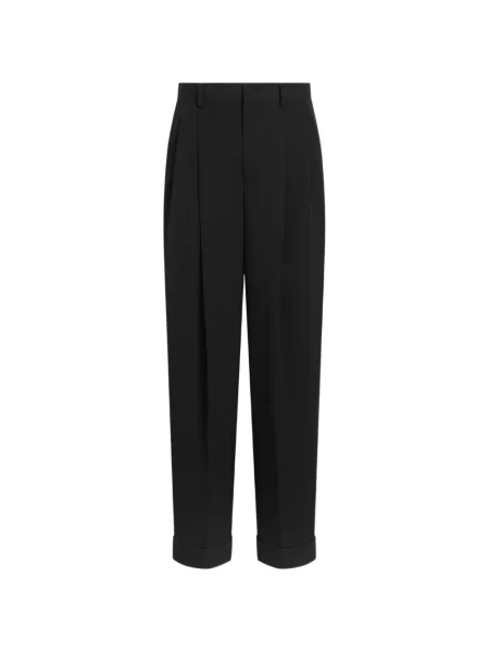 Pantaloni Dolce & Gabbana de lână negru