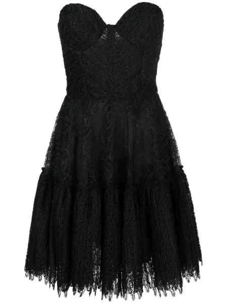 Rochie Costarellos cu model floral din dantelă de costum negru