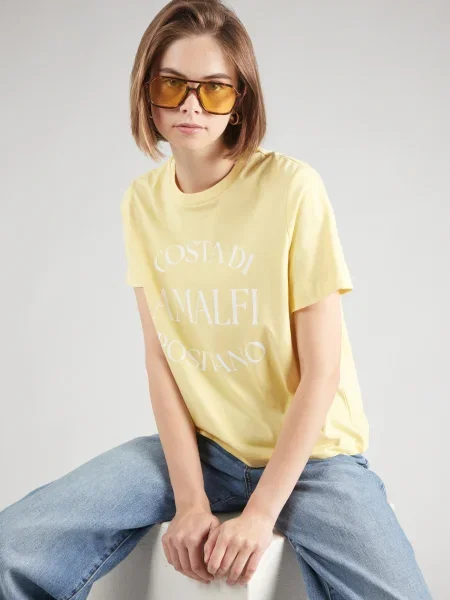 Vero Moda Tricou Sonna Galben alb