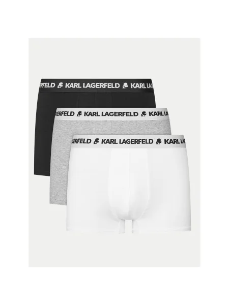 Karl Lagerfeld Boxeralsók szürke / fekete fehér