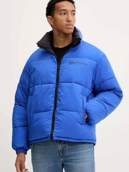 KARL LAGERFELD JEANS Geacă de iarnă albastru negru