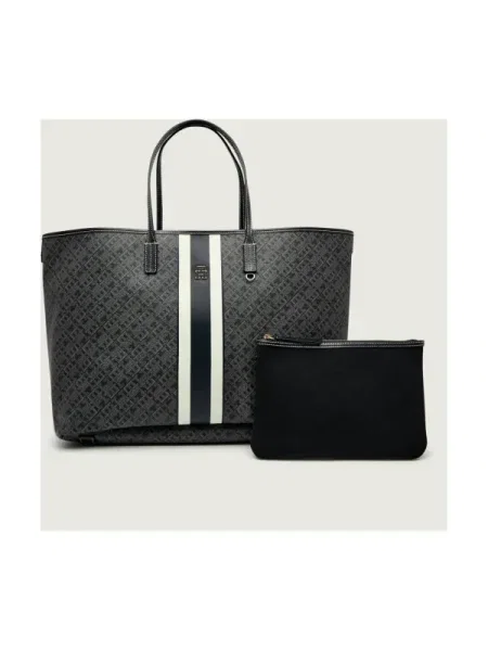Tommy Hilfiger Geantă Th Monoplay Le Maxi Tote negru
