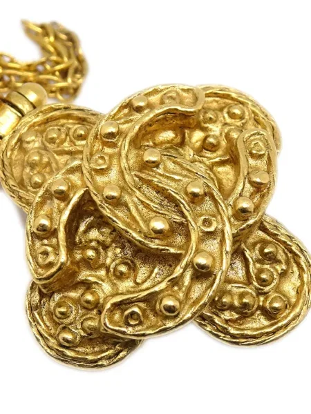 Náušnice Chanel Pre-owned zlaté