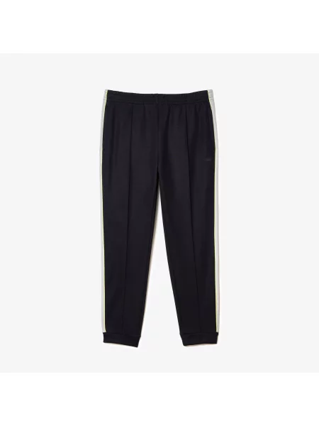 Lacoste Spodnie Dresowe Regular Fit Colorblock granatowe