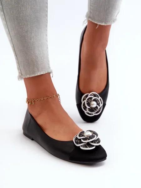 Balerini Kesi din piele negru