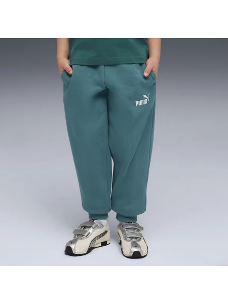 Dziecięce polarowe spodnie dresowe ESS z logo No. 1 PUMA szare
