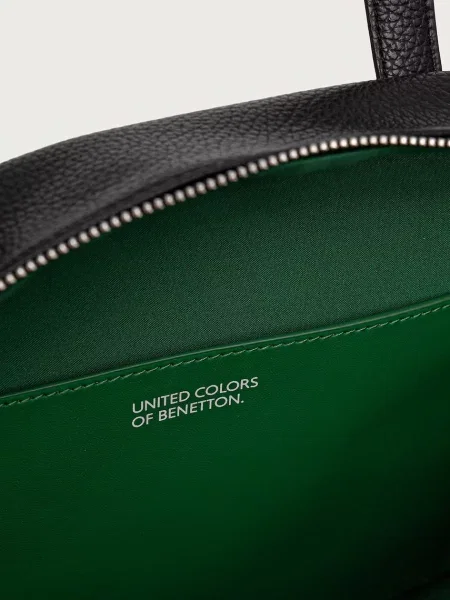 Кожаная сумка шоппер United Colors Of Benetton