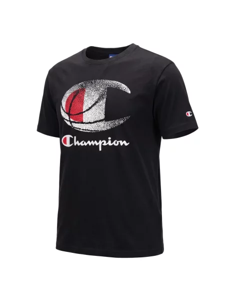 Champion Tricou roșu / negru alb