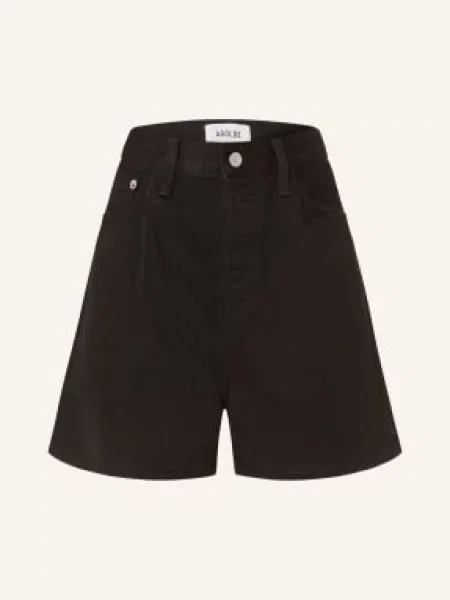 Agolde Szorty Jeansowe Rhoda schwarz