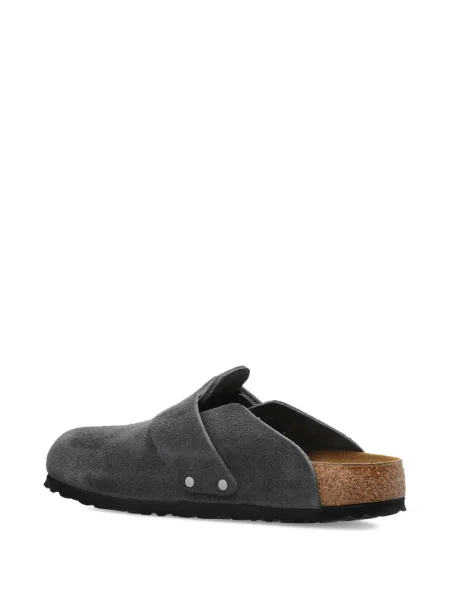 Sandale Birkenstock din piele de căprioară gri
