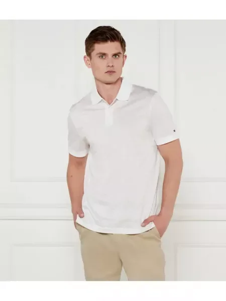 Tommy Hilfiger Tenisz póló | mercerised fehér
