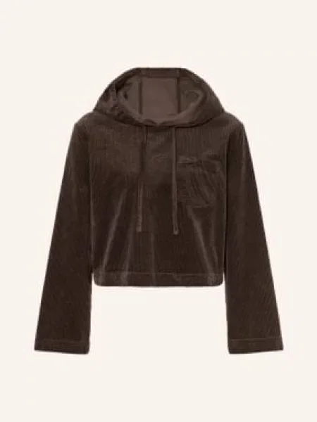 Marc O'polo Denim Bluza Z Kapturem Z Sztruksu braun