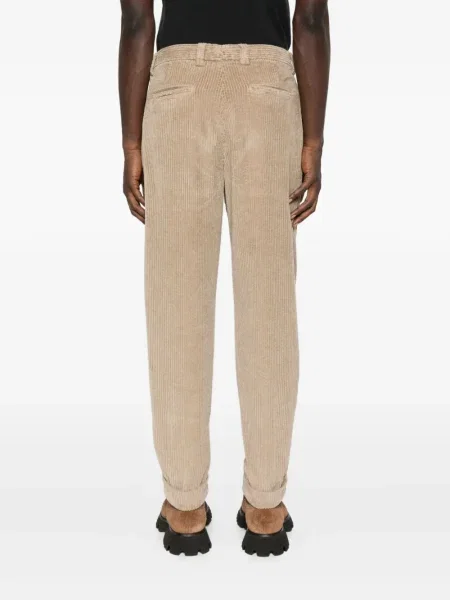 Pantaloni Berwich de catifea cord plisate