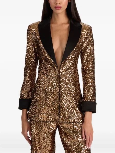 Sacou Alice + Olivia cu paiete auriu