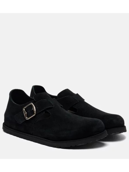 Pantofi loafer Birkenstock 1774 din piele de căprioară negru