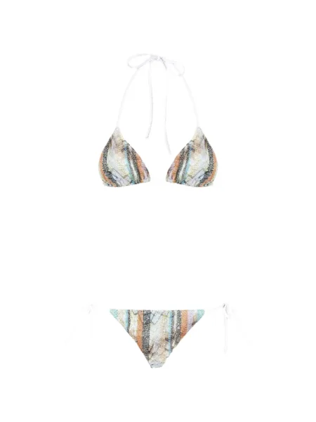 Bikini Missoni cu paiete alb