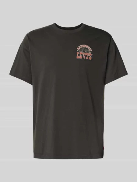 T-shirt z nadrukiem z logo Levi's czarna