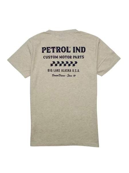 Petrol Industries Tričko béžová čierna