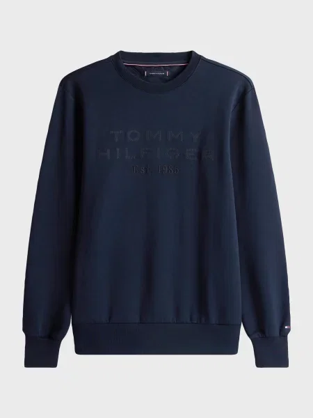 Світшот Tommy Hilfiger з аплікацією синій