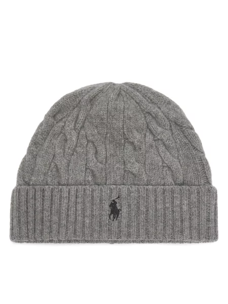 Čepice Polo Ralph Lauren šedý