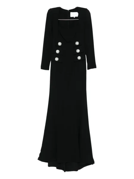 Maksi sukienka maxi Costarellos garniturowa czarna
