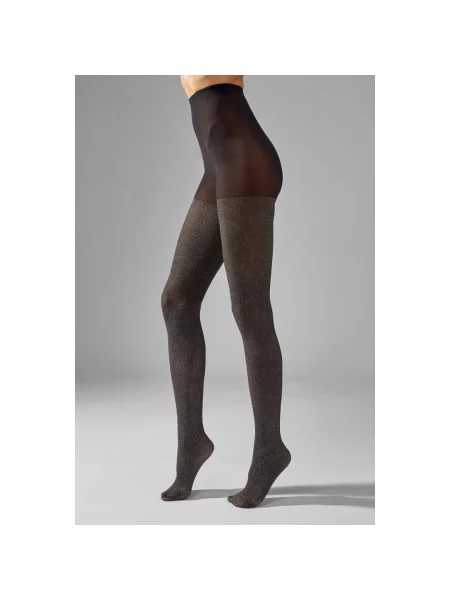 Колготи з люрексом срібні Lurex Argento 30 den Legs сірі