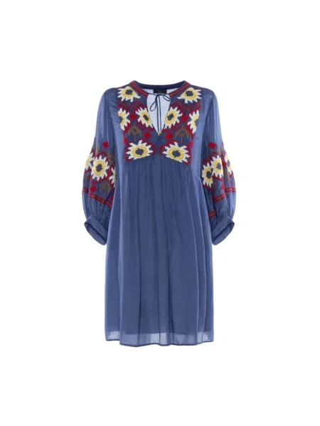 Sukienka midi Nenette niebieska