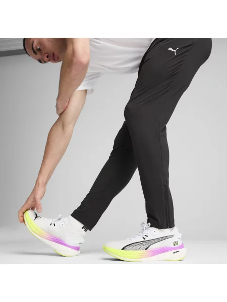 Spodnie RUN VELOCITY o zwężanym kroju czarne