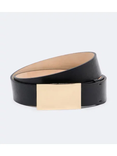 Cu centură curea Victoria Beckham din piele negru