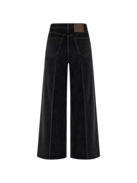 Pantaloni Cruna de catifea cord negru