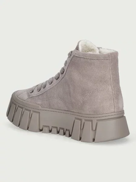 Tommy Jeans TJW PLATFORM SNEAKER MC WL sneakersy zamszowe szare