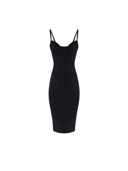 Elisabetta Franchi Sukienki Kobieta XL sukienka midi czarny