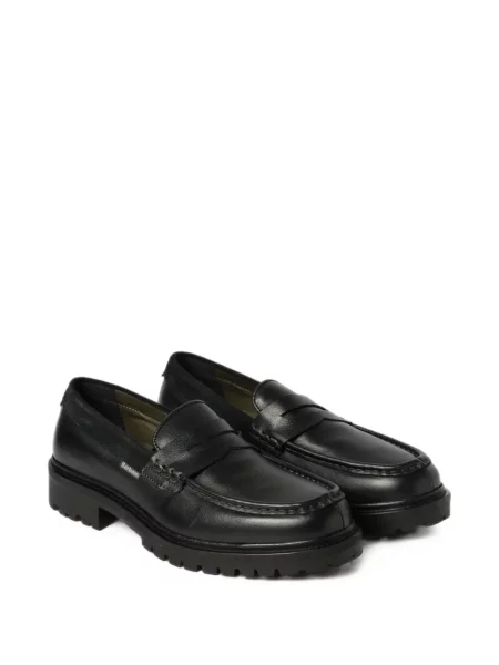 Pantofi loafer Barbour din piele negru