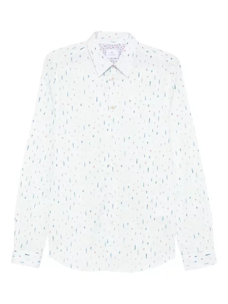 Dlouhá košile Ps Paul Smith s potiskem modrá