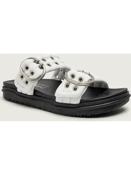 EMU Australia De piele șlapi Bondi Buckle alb