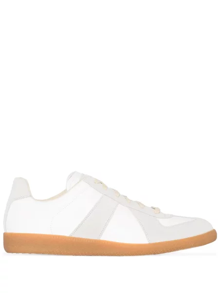 Sneakersy Maison Margiela zamszowe białe