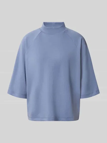 Bluza o luźnym kroju z mieszanki modalu model BANU' Soyaconcept błękitna