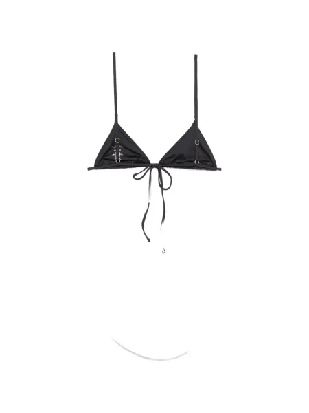 Τοπ Frankies Bikinis γραβάτες μαύρο