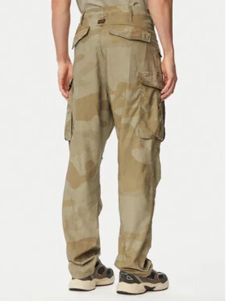 G-Star Raw Hlače iz tkanine Cargo Svetlo Tapered Fit zelena