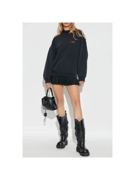 Sukienka Balenciaga z logo szara