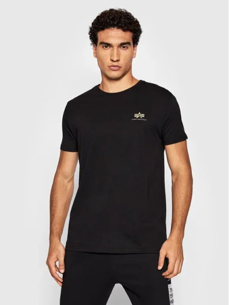 Alpha Industries Póló Backprint fekete