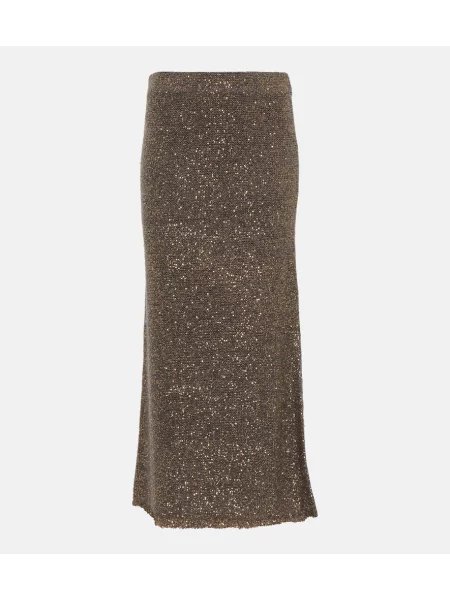Fustă midi Altuzarra cu paiete până la genunchi